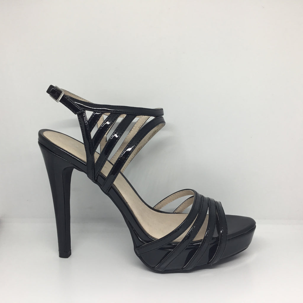 Sexy Womens Black High Heels Ankle Strap Platform Sandals Peep Toe Stiletto  Shoe | eBay